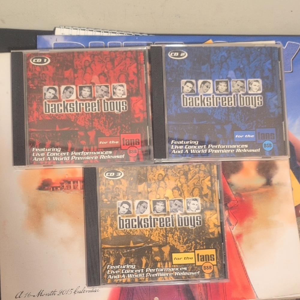 Set Of Backstreet Boys For The Fans CD Discs 1, 2, & 3 Burger King 2000 Y2K BSB